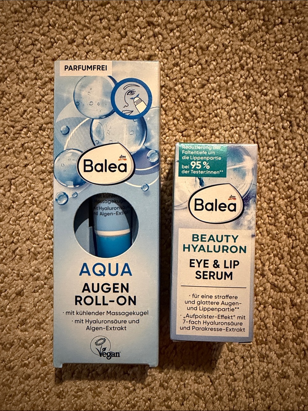 Balea Hydrating Eye & Lip Serums Duo
